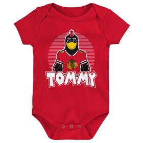 Outerstuff Dětské body Chicago Blackhawks NHL Mascot Pride Ss Creeper Velikost: Batole 24 měsíců