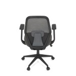 Židle kancelářská, látka černá, houpací mechanismus, kolečka pro tvrdé povrchy