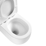 INVENA - WC mísa závěsná, Korfu kulatá, s prkénkem soft-close CE-95-001-L