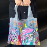 Nákupní taška LOQI AMBER VITTORIA The Beginning Of A Fairy Ring Milky Transparent