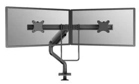 Neomounts DS75S-950BL2 černá / Stolní držák pro 2 monitory / 17-32" / VESA 75x75-100x100 / nosnost 8 kg (DS75S-950BL2)