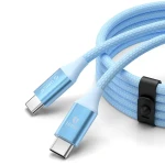 Orico CDX 1m modrá / Kabel USB-C - USB-C / Power Delivery 100W / 5A