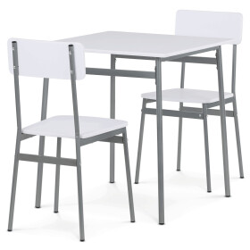 Jídelní set s 2 židlemi, 70x70x76cm, mdf AUT-O2122 WT