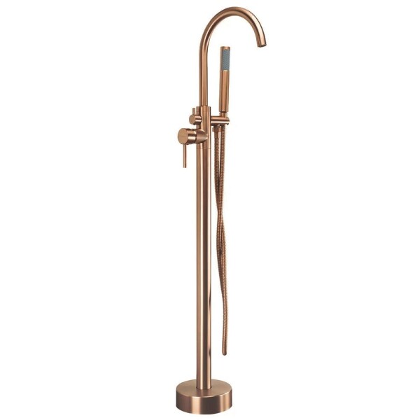 REA - Volně stojící baterie Lungo brush copper REA-B7495