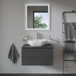 DURAVIT - Bathroom_Foster Umyvadlo na desku 50x35 cm, s přepadem, bez otvoru pro baterii, bílá 0335500000