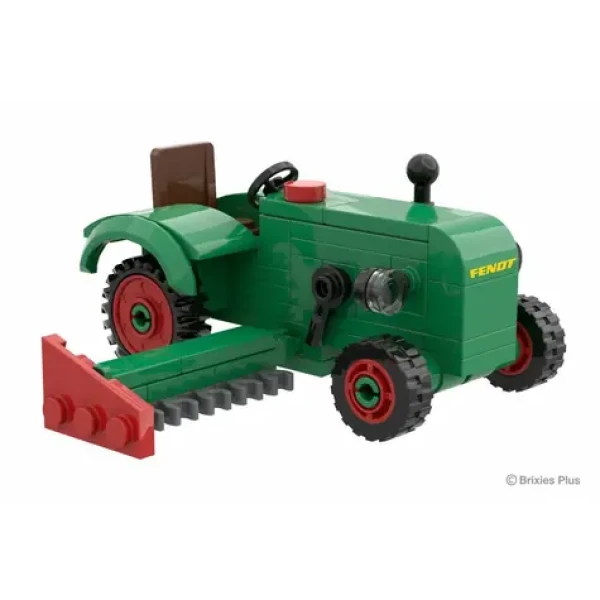 BRIXIES Plus 222.704 Fendt Dieselross F28 Classic Club Collection - historický traktor s žací lištou, 1:32