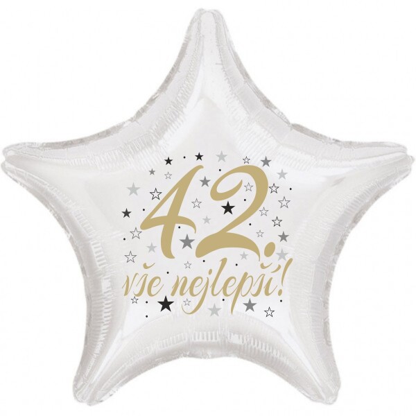 42. narozeniny balónek hvězda balonky.cz 42. narozeniny balónek hvězda balonky.cz
