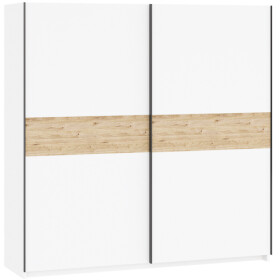 FRONTI Šatní skříň BERNO 200 - bílá + jackson hickory 22020