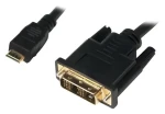 LogiLink Mini HDMI - DVI-D černá / Video kabel / DVI Single Link / 1 m (CHM002)