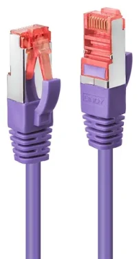 Lindy Cat6 S/FTP 10m fialová / Patch kabel / RJ-45 / 250 MHz (47828)