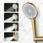 REA - Sprchová hlavice JS-020 BRUSH GOLD REA-08035