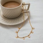 ELENYS Heartline – pozlacený náhrdelník 18K žluté zlato Délka náhrdelníku: 41+5 cm / max. 46 cm