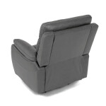 Polohovací křeslo, elektrické zabudované ovládání, šedá, látka vintage, TV-4094 GREY3