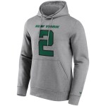 Fanatics Pánská mikina New York Jets NFL Zach Wilson #2 Iconic Player Hoodie Velikost: 2XL