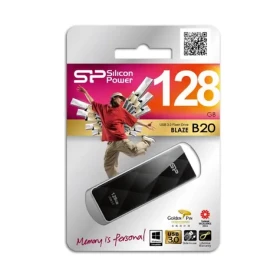 SILICON POWER Blaze B20 / 128GB / USB 3.0 / Černý (SP128GBUF3B20V1K)
