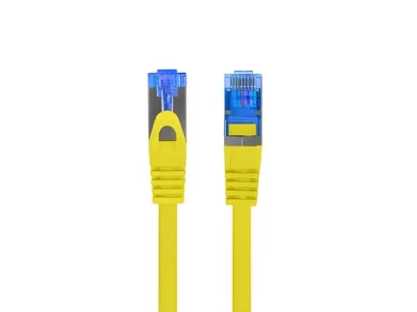 Lanberg CAT6a S/FTP 1m žlutá / Patch kabel / LSZH / CCA / Fluke Pass (PCF6A-10CC-0100-Y)