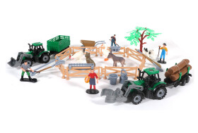 Farma set s traktory 20 cm