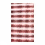 DpCraft nalepovací kamínky 3 mm červené 806 ks