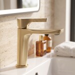 REA - Umyvadlová baterie PREMIUM Maxim Brush Gold Low REA-B8938