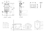 GEBERIT - Kombifix Set předstěnové instalace, klozetu Oudee a sedátka softclose, tlačítko Sigma20, černá lesk/černá mat SANI15CA5162