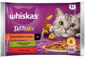 Whiskas Tasty Mix venkovské příchuti v omáčce 4 x 85 g / Kapsičky pro kočky (4770608262693)