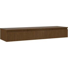 MEXEN/S - Rivel koupelnová skříňka pod umyvadlo 160 cm s deskou, 1 šuplík, reliéf , ořech 91A20-16023-1-BFC86