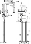 HANSGROHE - M81 Dřezová baterie Aquno Select s výsuvnou koncovkou a plochým sprchovým proudem, sBox, chrom 73830000