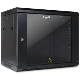 Inter-Tech SMA-6409 černá / Nástěnný rozvaděč / 19" / 9U / 600x450 mm / skleněné dveře / aktivní chlazení (88887253)