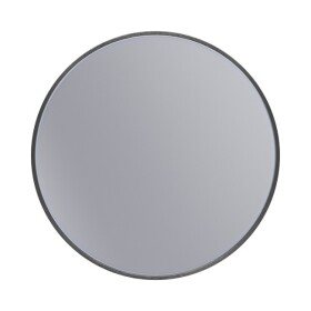 Erga Round, kulaté zrcadlo 50cm, černý rám, ERG-V01-ROUND-5050-BK