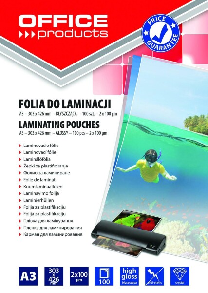 Laminovací Office Products A3 lesklé,