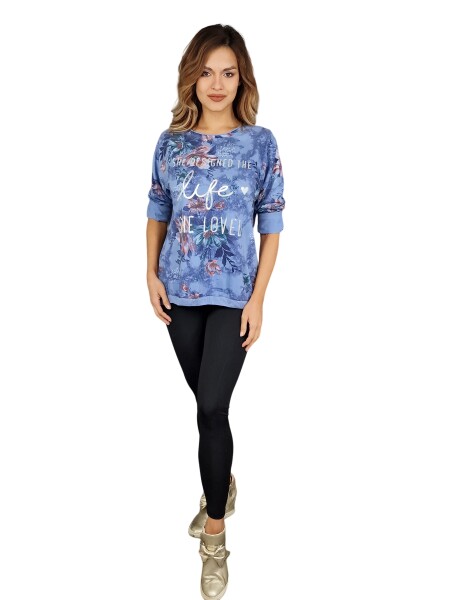 HOSH Tričko Orient Velikost: UNI, Barva: Světle modrá