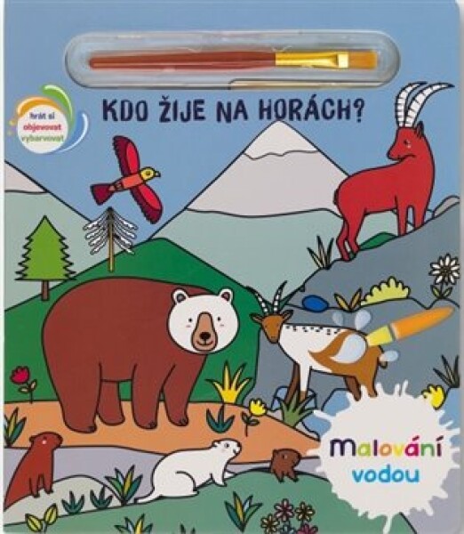 Malování vodou - Kdo žije na horách?