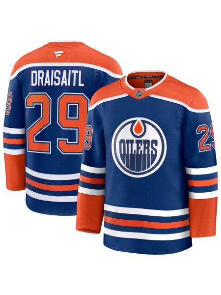 Fanatics Pánský dres Edmonton Oilers NHL Leon Draisaitl #29 Premium Home Velikost: 50 (M)