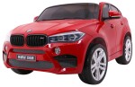 Mamido Elektrické autíčko BMW X6 M dvoumístné XXL lakované červené