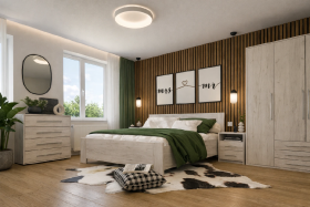 Nábytek Mikulík Dvoulůžko HERA s lamelovými rošty ROZMĚR: 160 x 200 cm