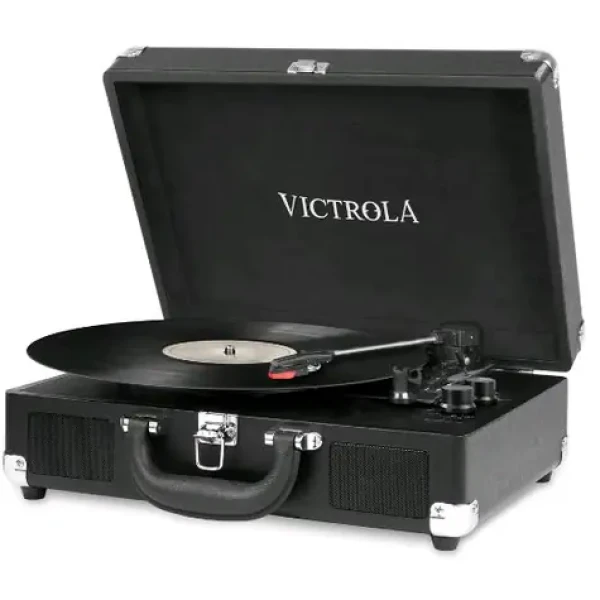 Victrola VSC-550BT černá / Gramofon kufříkový / 33 45 78 RPM / BT / RCA / 3.5mm jack / repro (VSC-550BT-BLK-EU)