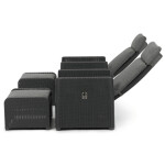 Zahradní set 1+2, polyratan, šedá, AZS-L2665 GREY