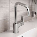 IDEAL STANDARD - Tesi Páková umyvadlová baterie, s otočným výtokem a výpustí, chrom A6571AA