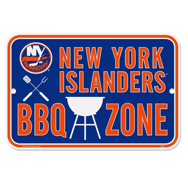 Mustang Cedule New York Islanders NHL 10" x 15" BBQ Zone