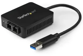 StarTech USB adaptér na optické vlákno černá / Síťový adaptér / 1000 Mbit/s / RTL8153 čipset (US1GA30SXSC)