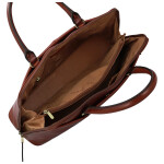 Luxusní dámská kožená kabelka do ruky Katana Gisela, hnědá