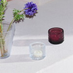 Iittala Skleněný svícen Kastehelmi 6,4 cm – Clear, čirá barva