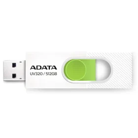 ADATA AUV320 512GB bílá / USB 3.2 / USB-A / čtení až 100 MB/s (AUV320-512G-RWHGN)
