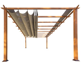 Paragon Outdoor Florenz hliníková pergola 350x505x236 cm světle hnědá