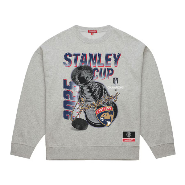 Fanatics Dámská mikina Florida Panthers NHL 2025 Stanley Cup Champions Pullover Sweatshirt - Heather Gray Velikost: S
