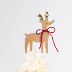 Meri Meri Sada na pečení cupcakes Winter Woodland 24 ks, zelená barva, papír