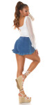 Sexy Demin Highwaist Shorts with Buttons lightblue L