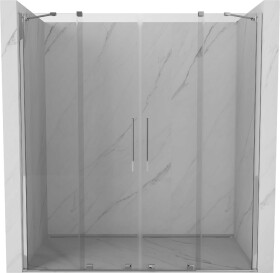 MEXEN/S - Velar Duo posuvné sprchové dveře 200, transparent, chrom 871-200-000-02-01