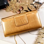 Luxusní dámská kožená peněženka Peterson Daryna, zlatá