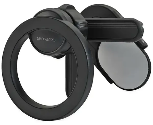 4smarts MagSafe držák telefonu pro monitor a auto černá / Držák / Magnetický / Nosnost 1,5 kg (541042)